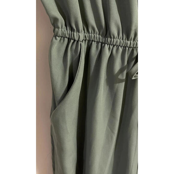 Bebop Womens Small Green Elastic Waist Pant Style Sleeveless Jumpsuit! A1388 - Picture 9 of 9